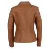 Womens Colette Brown Leather Jacket