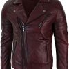Aged Cintree Cut Diagonal Cross Zip Closure Jacket