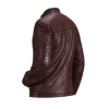 Urbane Quilted Maroon Biker Jacket