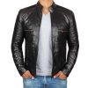 Austin Black Cafe Racer Jacket Men