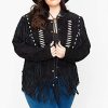 Women's Fringe and Bone Bead Jacket