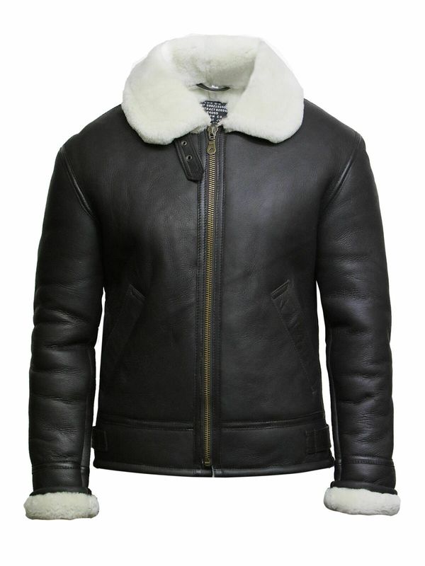 Get Distressed Aviator Black Leather Jacket | Genuine Leather Jackets