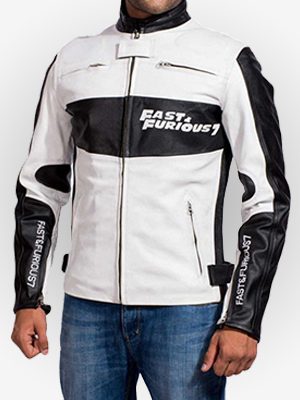 Fast and Furious 7 Dominic Toretto Racer Leather Jacket