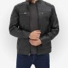 Elegant Mens Black Leather Biker Jacket