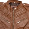 Chocolate Brown Leather Jacket