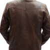 Two Tone Brown Leather Jacket