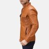 Men's Voltex Tan Biker Jacket