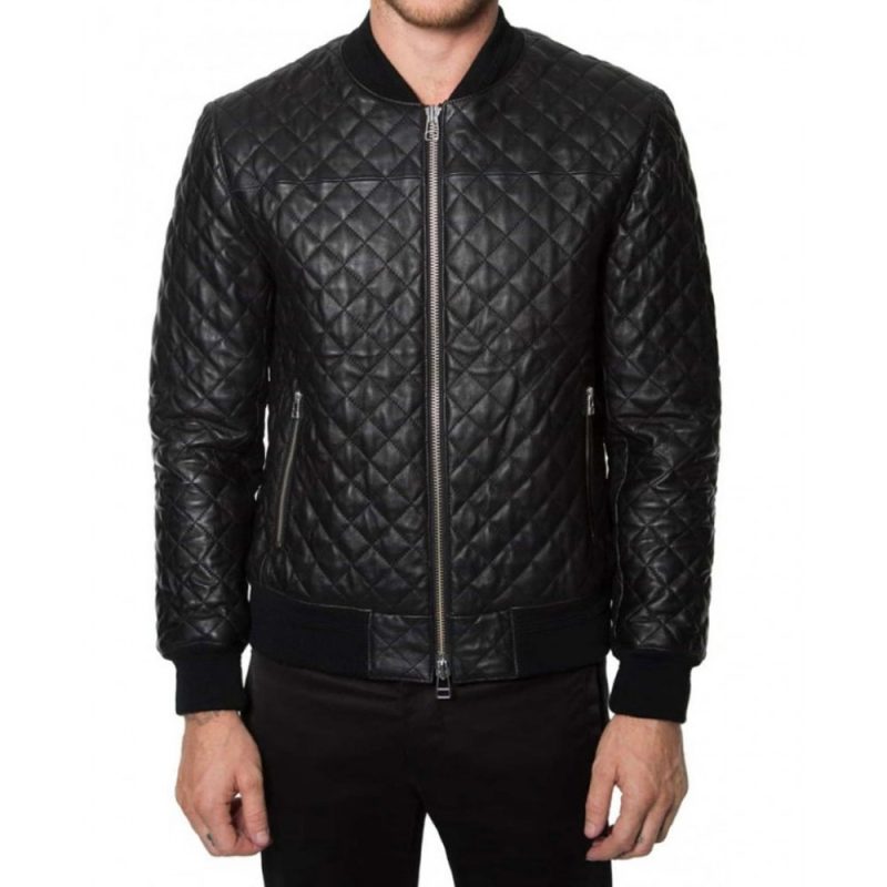 Usher Black Bomber Jacket