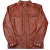 Wax Brown Leather Jacket