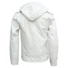 Mens Stylish White Jacket With Hood