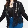 Women's Fringe and Bone Bead Jacket