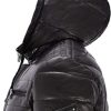Mens Real Puffer Hooded Jacket Quilted Design