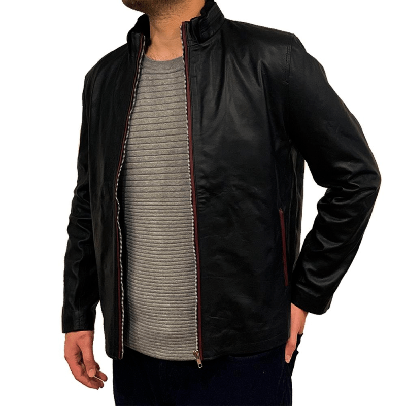 Men's Red Zipper Style Jacket