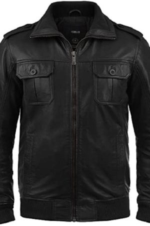 Famash Men's Leather Jacket