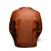 Back view of Men's Dan Frost Tan Shearling Jacket