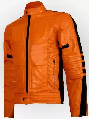 Mens Biker_Orange_Leather_Jacket_Men