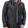 Black Hooded Jacket
