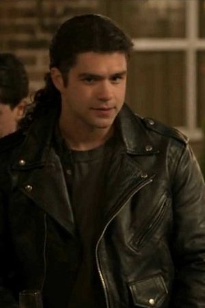 Jesse Posey Chris-Perez-Black-Leather-Jacket