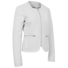 Joan White Quilted Leather Jacket