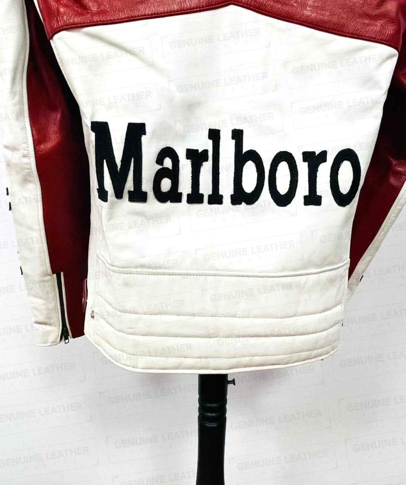 Marlboro Racing Red & White Jacket logo