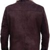 Back view of Men's Coffner Brown Fur Jacket