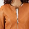 Real Leather Sandy Tan Dye Coat