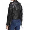 women black fringe jacket
