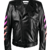Arrows-printed-leather-jacket