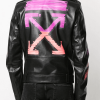 Arrows-printed-leather-jacket