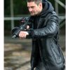 The Punisher 2 Billy Russo Black Leather Fur Coat
