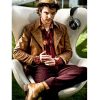 Alice Andrew Lee Potts Brown Leather Jacket for men
