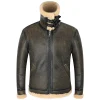 B-3 Genuine Leather Sheepskin Shearling Jacket