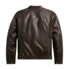 Men's Brown Cafe Racer Leather Jacket