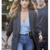 L.A.’s Finest Jessica Alba Grey Plaid Blazer