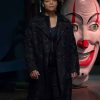 Queen Latifah Grey Camouflage Coat