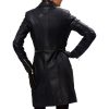 Women’s Lopsided Zipper Leather Coat