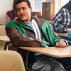 Bradley Constant Young Rock Dwayne Johnson Green and Brown jacket