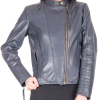 light blue leather jacket