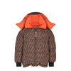 Ariana Grande Brown and Orange Puff Hoodie
