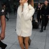 Ariana Grande White Fur coat