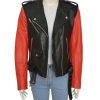 Hailey Baldwin Belted Leather Jacket44