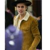 Justin Bieber Brown Shearling Jacket