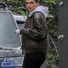 Kendall Jenner Bomber Leather Jacket