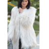 Kylie Jenner White Fur Coat
