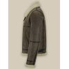 Men's B3 Greyish Brown Air Force Shearling Jacket Side view