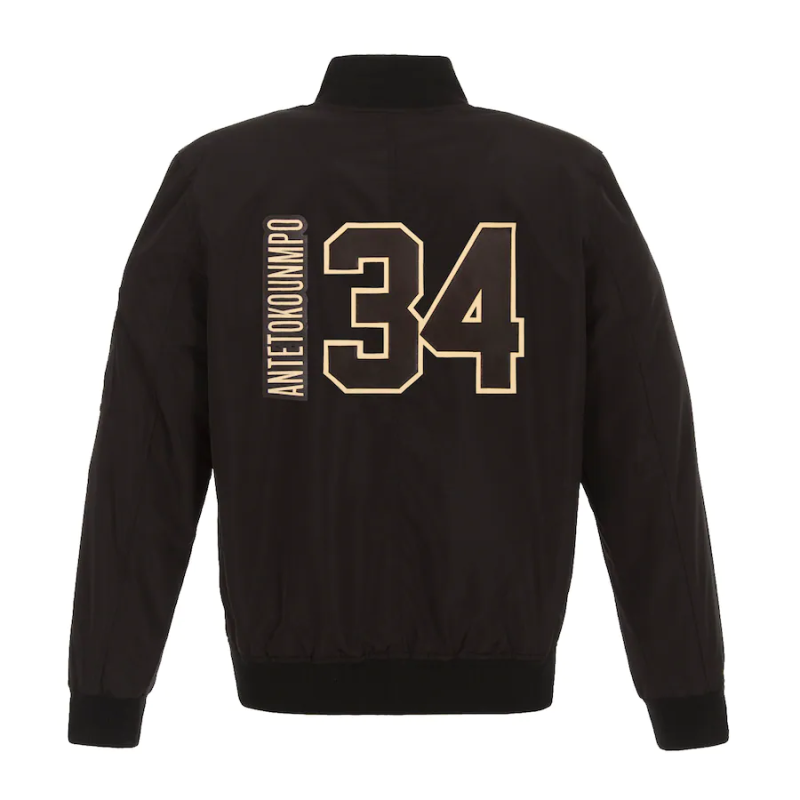 Men's Black Player Full-Zip Bomber Jacket