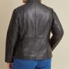 Plus Size Quilted Leather Jacket