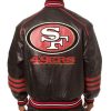 SAN FRANSISCO 49ERS BLACK LEATHER JACKET