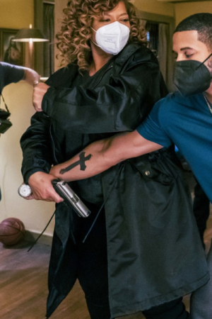 The Equalizer Queen Latifah Long Coat