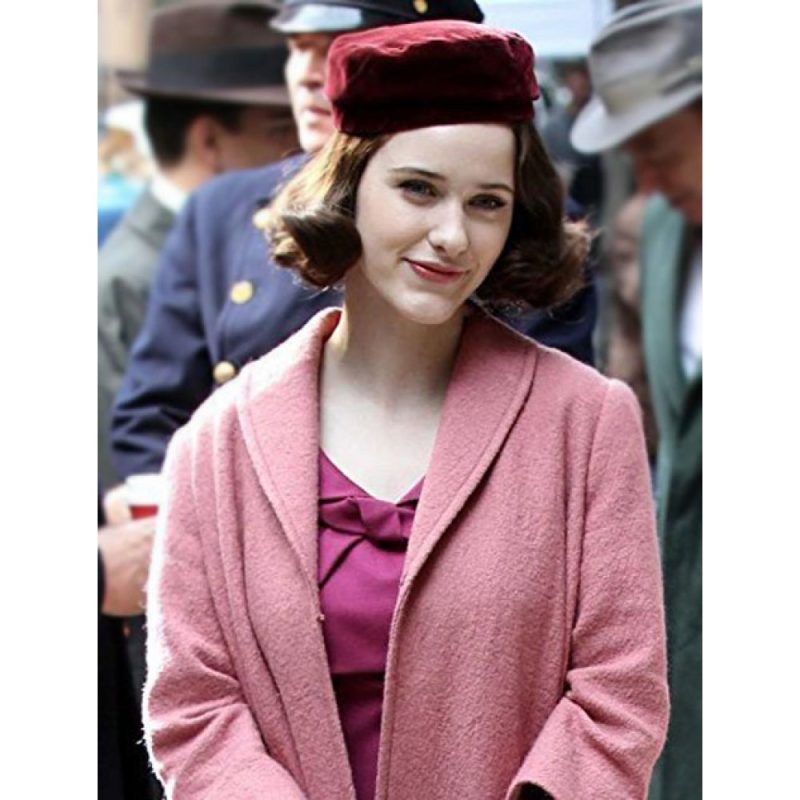 The Marvelous Mrs. Maisel Rachel Brosnahan Pink Coat